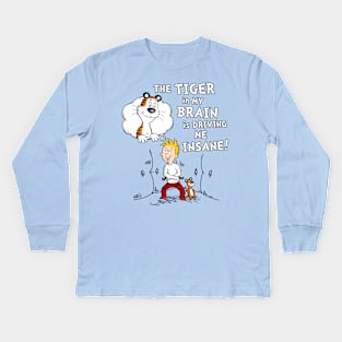 The Tiger in My Brain Kids Long Sleeve T-Shirt